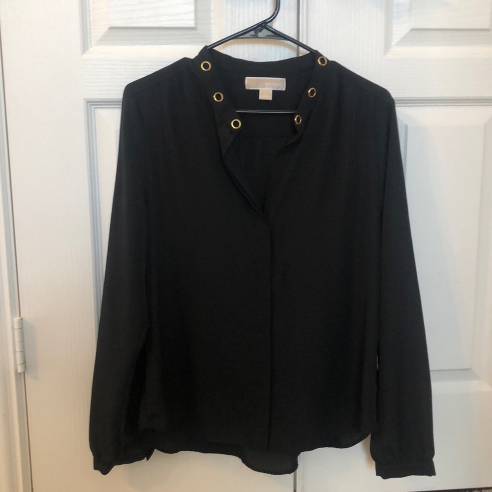 Michael Kors long sleeve button down blouse